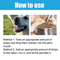 Gouttes Respiratoires à Base de Plantes pour Animaux de Compagnie 60ml à Absorption Rapide et Extrait de Menthe Poivrée pour Soulager la Toux et le Nez qui Coule chez les Chats et les Chiens