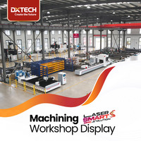 Machine de découpe laser à fibre automatique CNC DXTECH 6 kW 8 kW pour plaques et tubes, découpeuse laser pour acier au carbone et acier inoxydable