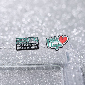 เข็ม sming พินทำด้านจิตวิทยาเคลือบด้านสุขภาพจิตตรานักบำบัดมีเข็มกลัดปกกระเป๋าเป้สะพายหลังเครื่องประดับของขวัญสำหรับเพื่อนขายส่ง - Product Image 5