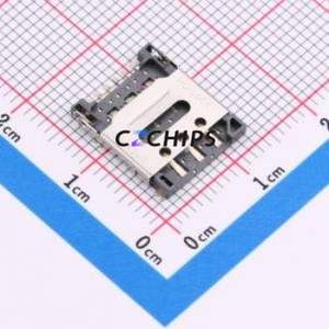 K-DYX-009 SIM Card Connector SMD Connector Flip Cover Type Nano SIM Card Card Holder 1.5mm - Product Image 1