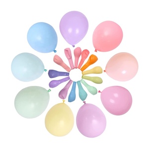 Ballons en latex de 12 pouces, couleurs macaron, décoration de fête d'anniversaire, couleurs pastel, jaune, bleu, violet, rose, vert - Product Image 4