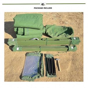 10 Person <b>Canvas</b> Tent Quick Setup Steel Tube <b>Frame</b> Four-Season Refugee Emergency Shelter Disaster Relief - Product Image 5