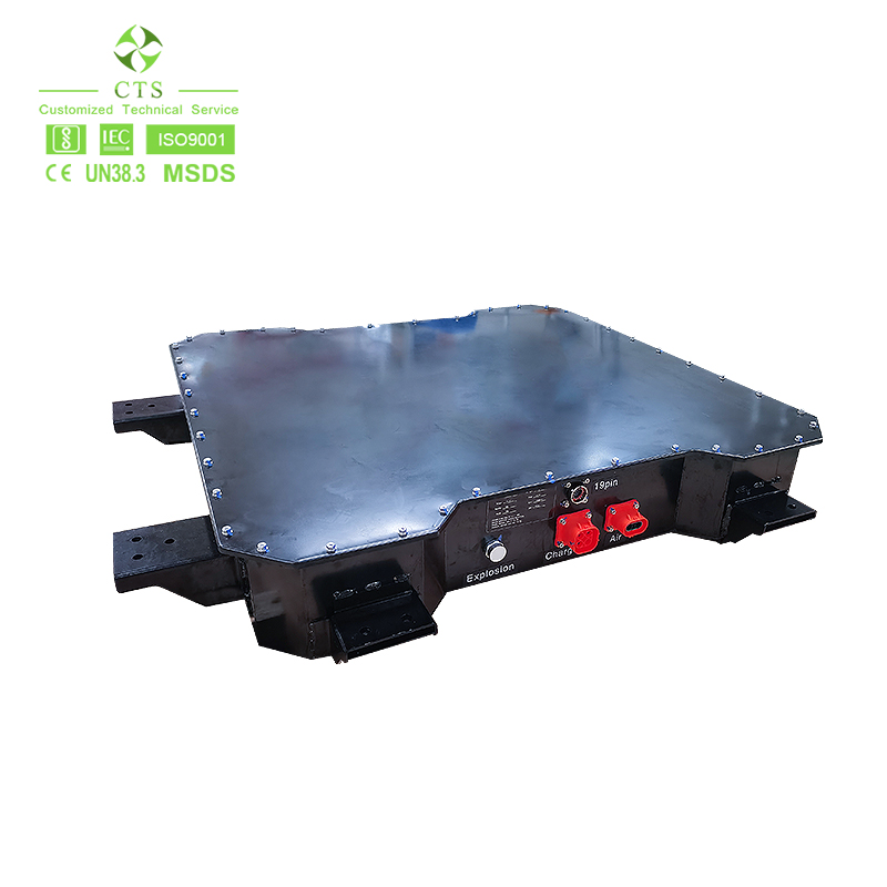 CTS Port AGV 100kwh Ev Lithium Battery 500v 200AH 80kwh HV Battery Pack