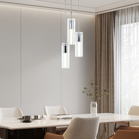 Lustre moderne en cristal à bulles nordique, luminaire suspendu unique pour chambre à coucher, salon, restaurant