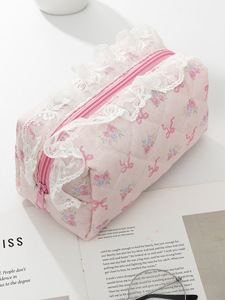 <span class=keywords><strong>Trousse</strong></span> <span class=keywords><strong>de</strong></span> maquillage en dentelle style coréen pour adolescente, <span class=keywords><strong>trousse</strong></span> à crayons en ruban surjeté pour étudiante, <span class=keywords><strong>trousse</strong></span> <span class=keywords><strong>de</strong></span> <span class=keywords><strong>toilette</strong></span> portable et nomade - Product Image 5