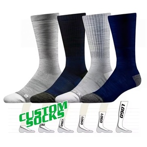 Chaussettes de sport en coton respirant de haute qualité avec logo personnalisé, chaussettes de basket-ball, chaussettes de gym, chaussettes de sport avec option de design personnalisé - Product Image 1