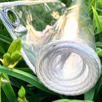 Bâche transparente en PVC robuste et imperméable FLFX, résistante aux UV, pour couvertures de chantiers de construction