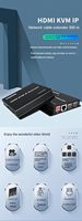 Extensor HDMI KVM IP SYONG 300M 1080P/60Hz, Kit Transmisor y Receptor HDMI a través de Cable CAT5e/6, Compatible con Teclado y Ratón para PC y TV