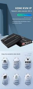 Extenseur <span class=keywords><strong>HDMI</strong></span> KVM IP SYONG 300M 1080P/60Hz, kit émetteur et récepteur <span class=keywords><strong>HDMI</strong></span> sur câble CAT5e/6, prend en charge la souris et le clavier pour PC <span class=keywords><strong>TV</strong></span> - Product Image 2