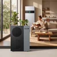 Module hydraulique de pompe à chaleur air-eau intelligente intégrée R290, avec réservoir tampon de 60L et réservoir d'Eau Chaude Sanitaire (ECS) de 180L, haute efficacité pour chauffage, refroidissement et ECS domestiques