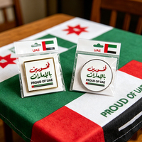 Expédition rapide : Badges PROUD des Émirats Arabes Unis, autocollants magnétiques pour téléphone, épingles en émail Sheikh Zayed des Émirats Arabes Unis pour accessoires patriotiques du Moyen-Orient