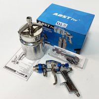 Pistolet de peinture pneumatique ABST Pro HVLP à alimentation par siphon, buse de 1,7 mm, gobelet de 1000 ml, pour la retouche de carrosserie automobile