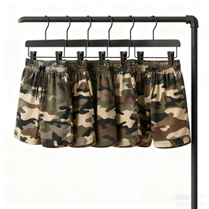 Shorts de sport pour homme avec logo OEM, poche intérieure, shorts de course athlétiques, 100% polyester, décontractés, pour la gym et le fitness - Product Image 4