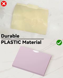 ANSOOK 1 Inch Plastic Heavy Duty Expanding File <b>Folders</b> Reinforced Straight Cut Tab Morandi Color Letter Size for - Product Image 2