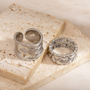 Heart Shape Stainless Steel <b>Ring</b> Unisex Fashion Jewelry Any Occasion JZ21524S - Product Image 3