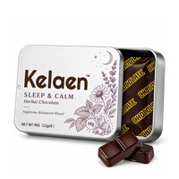 Complément alimentaire au chocolat aux herbes pour le sommeil, bonbons au cacao pour la relaxation nocturne