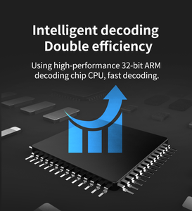 Lecteur de codes-barres USB sans fil 2D pour supermarché, scanner de codes-barres portable pour la vérification des billets - Product Image 3