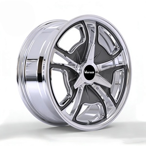 Rueda Forjada Monobloque Completamente Pulida de 17 18 19 20 21 Pulgadas, Estilo Retro, Llanta de Aleación 5*112, Diseño Cóncavo, Compatible con Audi, BMW, <span class=keywords><strong>Volkswagen</strong></span> - Product Image 3