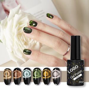 ICE NOVA Metallic Cat Eye Gel Polish El más nuevo 9D 5D 12 colores Hema/Tpo/Hpma Free Soft UV/LED Gel Diamond Flash Effect con etiqueta - Product Image 2