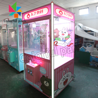 Machine à griffes de jeu d'arcade simulateur de parc coloré, haute qualité, économique, à monnayeur