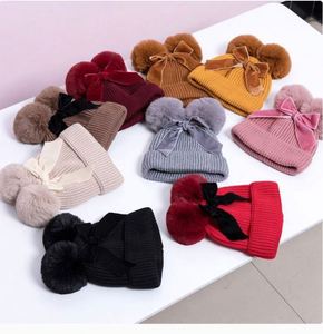 Lovely Children's Plush Knitted <b>Hat</b> with Digital Printing Common Fabric Autumn Winter Warm Baby <b>Hat</b> - Product Image 3