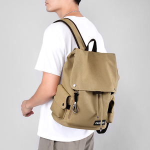 Sac à dos en toile imperméable grande capacité pour homme, idéal pour la randonnée et le sport, avec fermeture éclair et détection de mouvement pour usage extérieur – Offre Spéciale - Product Image 1