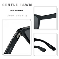 2025 Logo personnalisé haute qualité TR90 cadre rétro Style coréen lunettes de soleil UV400 lunettes de Protection solaire polarisées avec lentilles TAC