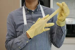 35G Duurzame Herbruikbare Waterdichte Reiniging Latex Rubber Huishoudhandschoenen Keuken Latex Afwassen Huishoudelijke Handschoenen