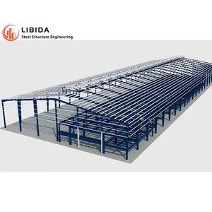 Construcción rápida de bajo costo Estructura de acero prefabricada Cobertizo industrial Costos de construcción de fábrica