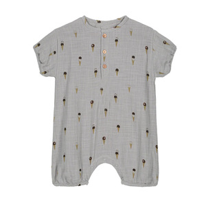 Patpa Kids Wholesale Ice Short Sleeve Baby Rompers <strong>Muslin</strong> Onesies Baby <strong>Clothes</strong> - Product Image 1