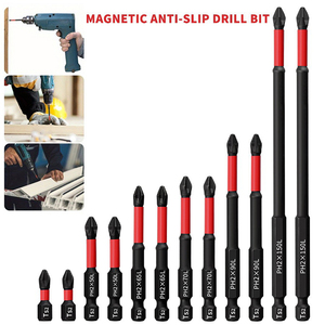Punte per Cacciavite Magnetiche PH1 PH2 PH3 in Acciaio S2, Punta Phillips a Croce Esagonale con Gambo Tondo in Acciaio Inox - Product Image 6