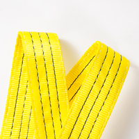 Eslinga de elevación de poliéster amarillo OEM 3M de 3 toneladas 90mm de longitud Factor de seguridad 3M 5:1 6:1 7:1 Cinturón de materia prima 3 T Correas 90 grados