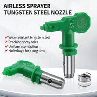 La boquilla de acero de tungsteno de baja presión verde de marca privada tiene una buena máquina de pintura en aerosol con efecto de atomización