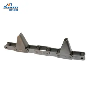 Carbon Steel CA Type Agricultural Harvester Conveyor Chain With Attachment For Agriculture Machinery