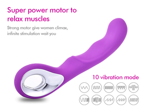 जी-स्पॉट Vibrators 10 गति यूएसबी रिचार्जेबल महिला हिल Clit संभोग धार मालिश थरथानेवाला खिलौने महिलाओं के लिए - Product Image 4