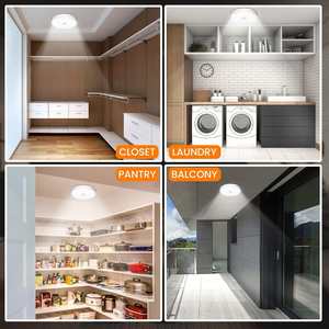 Hot Tricolor IP44 12-38W 120 Beam Angle White LED Bulkhead Emergency Function Metal Acrylic Motion Sensor Eyes <b>Ceiling</b> <b>Light</b> - Product Image 5