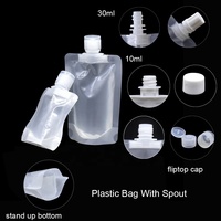Sac de buse liquide portable réutilisable Transparent Mositure preuve en plastique emballage cosmétique bec debout sac pochette pour détergent