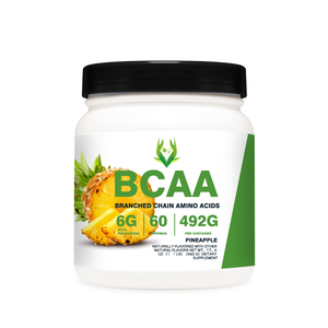 Bebida en polvo OEM ODM BCAA, suplemento de L-leucina L-lsoleucina, soporte para la construcción muscular para adultos, polvo de aminoácidos de cadena ramificada - Product Image 1