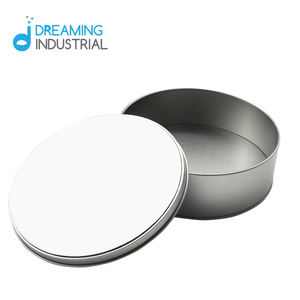 Sublimation Tin Box Cercle Métal Sublimation Blanc Cadeau Étain Forme Ronde - Product Image 5