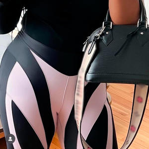 Leggings <span class=keywords><strong>Vintage</strong></span> en Velours Crocheté à Taille Mi-Haute Élastique, Épaisseur Standard, Nouvelle Collection Printemps-Été 2026, Style Européen et Américain, pour le Marché Transfrontalier - Product Image 3