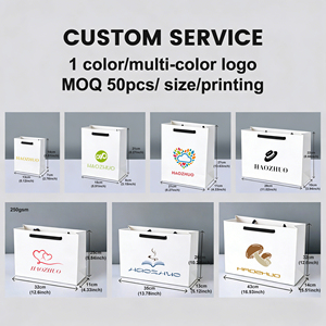 Wholesale <strong>Paper</strong> Shopping <strong>Bags</strong> Luxury Customizable Gift <strong>Custom</strong> White Kraft <strong>Paper</strong> <strong>Bag</strong> for Small Business <strong>with</strong> Your Own logo - Product Image 2