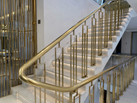 Décoration de meubles d'intérieur de luxe en acier inoxydable bicolore électroplaqué Zhuo Ye