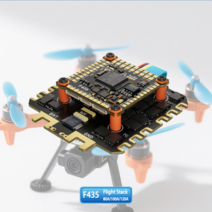 Fysetc S6 v2.0 32 bit Bảng điều khiển ESC Combo f435 QH 8S 120S 80A 100A 120A blheli _ S stm32f446 hỗ trợ 6x vật liệu kim loại - Product Image 1