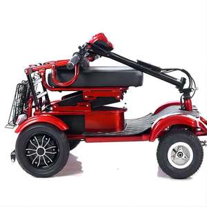 Puissant 500W pliable <span class=keywords><strong>moto</strong></span> électrique véhicule à quatre roues avec frein à disque personnes âgées handicapées deux personnes 6-8h vélo électrique - Product Image 2