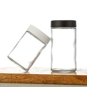Bocaux en verre de 3 oz avec couvercle noir résistant aux enfants, contenants de stockage à parois droites pour le <span class=keywords><strong>miel</strong></span>, les épices, les cosmétiques DIY, les herbes, les bougies - Product Image 6