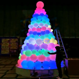 Ballon roulant pile Motif lumière arbre lumineux <span class=keywords><strong>coup</strong></span> bulles décor parc Plaza interactif ballon pile paysage lampe - Product Image 2