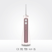 Hydropulseur Électrique 300ml 3 Modes IPX7 Sans Fil Rechargeable USB Irrigateur Dentaire Soin Bucco-dentaire Nettoyage des Dents à Domicile