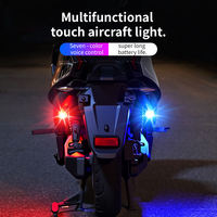 Feu de signalisation LED stroboscopique pour moto, mini lampe de sécurité anti-collision, clignotant 7 couleurs, lampe flash pour drone, scooter et voiture