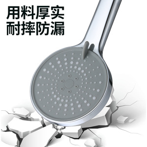 Cabezal de Ducha Grande Royal Stan con 5 Velocidades y Función Booster, Color Gris, Portátil, para Uso en Baño - Product Image 4