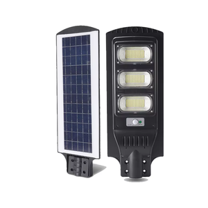 Farolas Solares LED Integradas Todo en Uno de Plástico ABS para Exteriores, Impermeables IP65, 100w 200w 300w 400w 500w, con Poste NJ-WZ-singl - Product Image 1